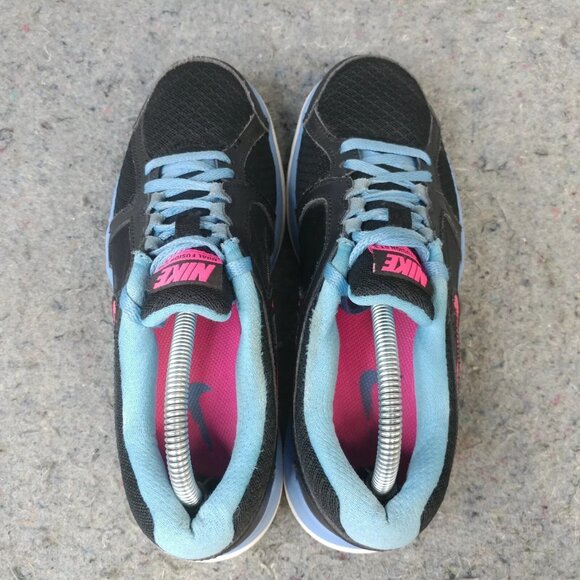 Nike Dual Fusion ST3 Womens Size 6 Running Shoe Black Blue Pink 657498-003 - Picture 9 of 10